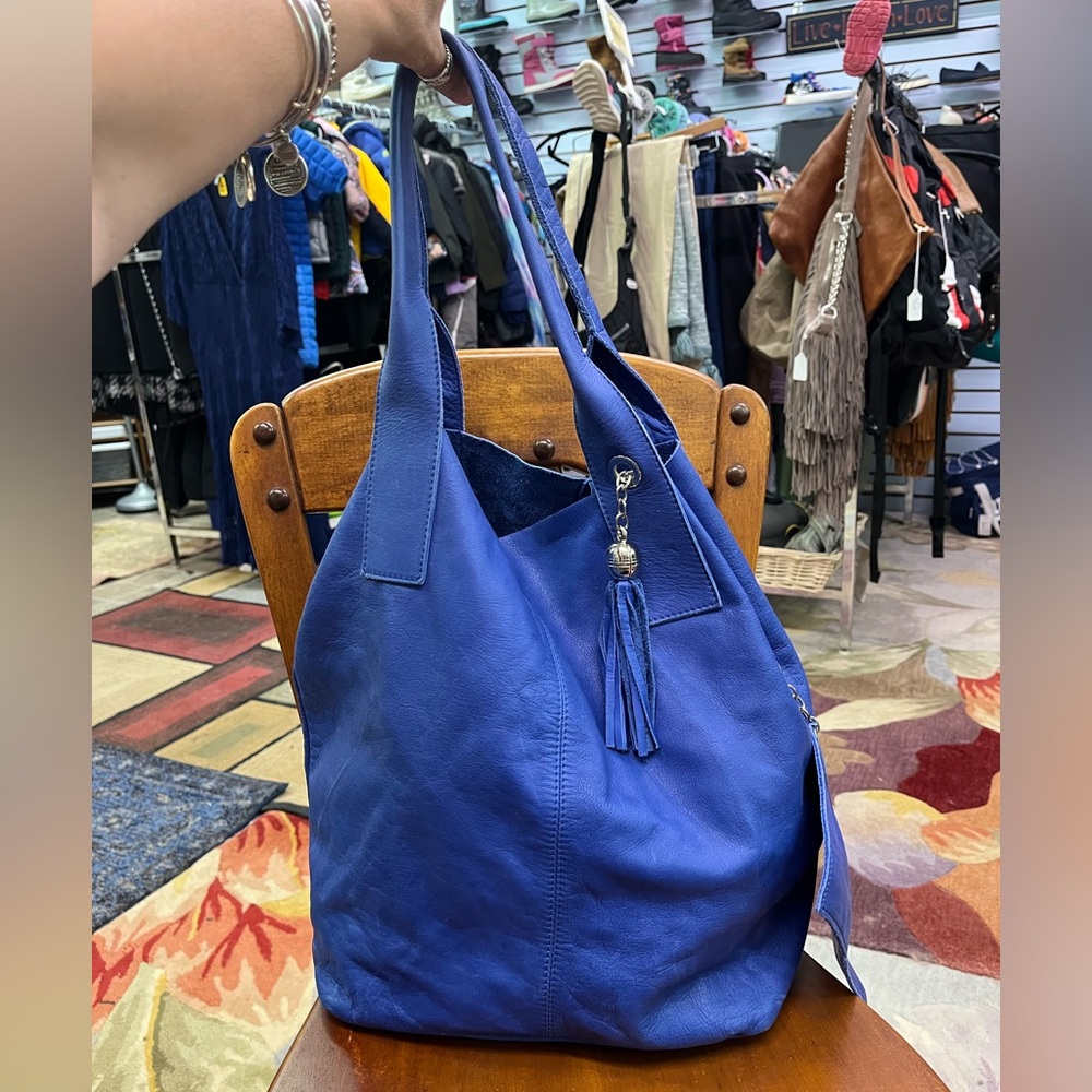 Nardelli Leather Cobalt Blue Women's Handbag